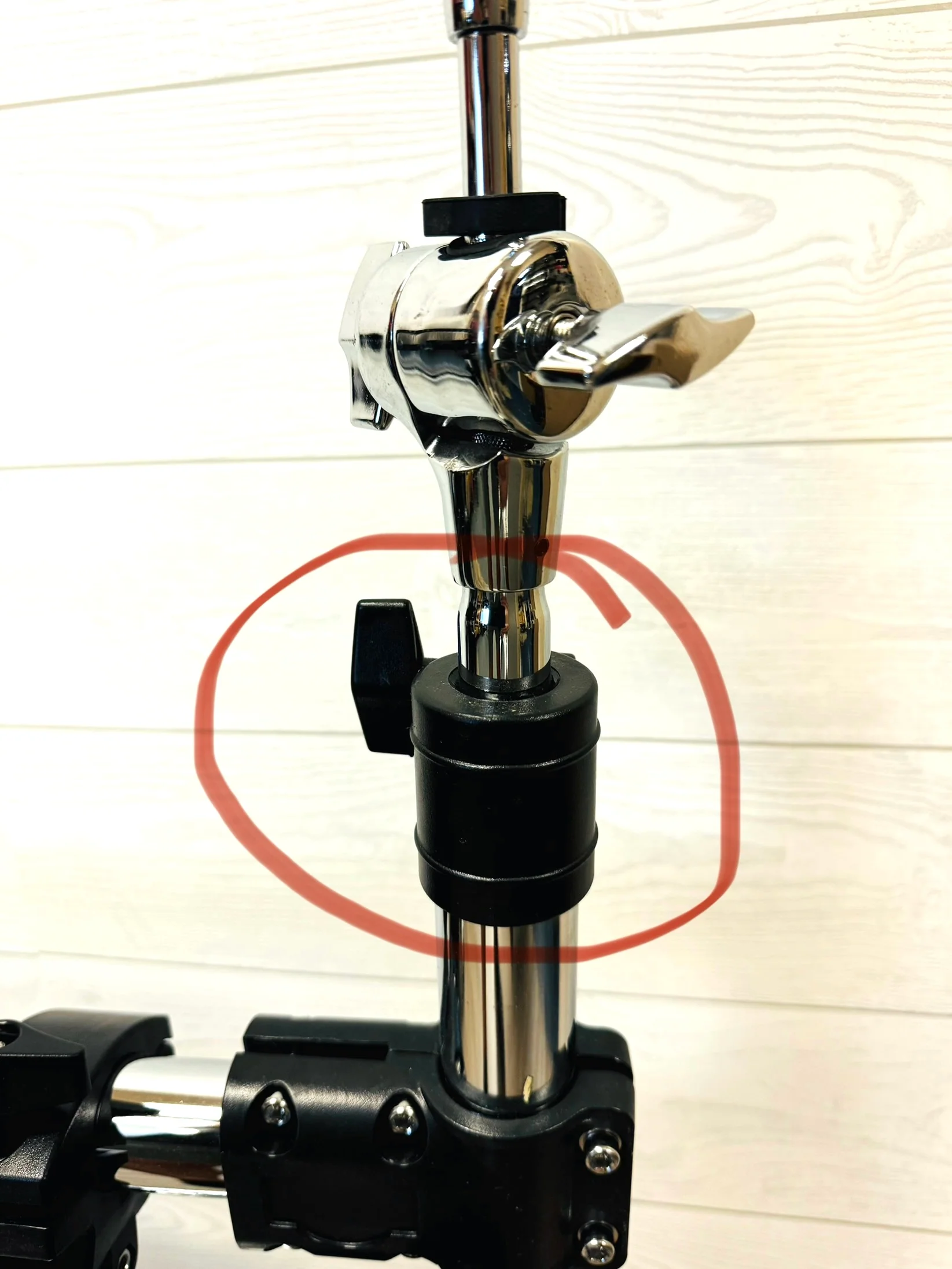 Top Mount Post Rack Clamp Cymbal Arm Mount 1.5” for Roland Yamaha ATV - Image 5